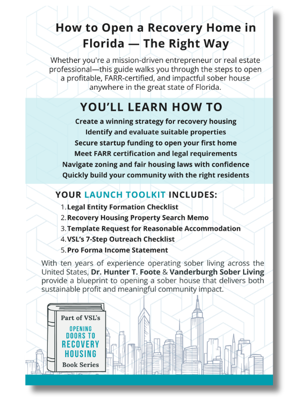 How to Open a Recovery Home in Florida