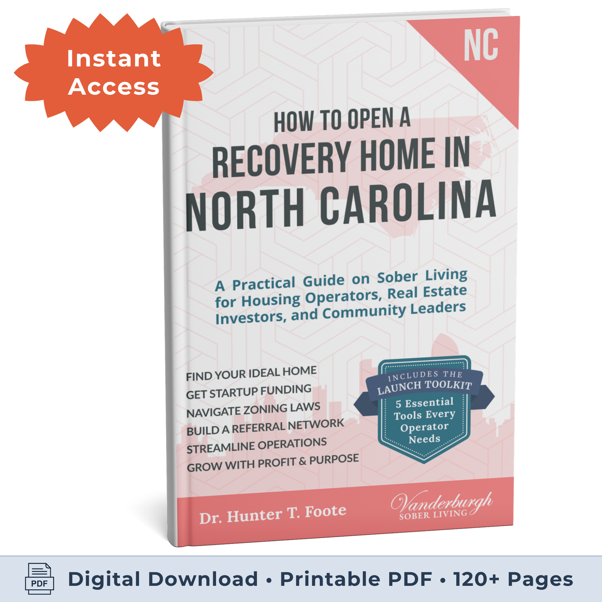 3D book cover How to Open a Sober Living Home in North Carolina