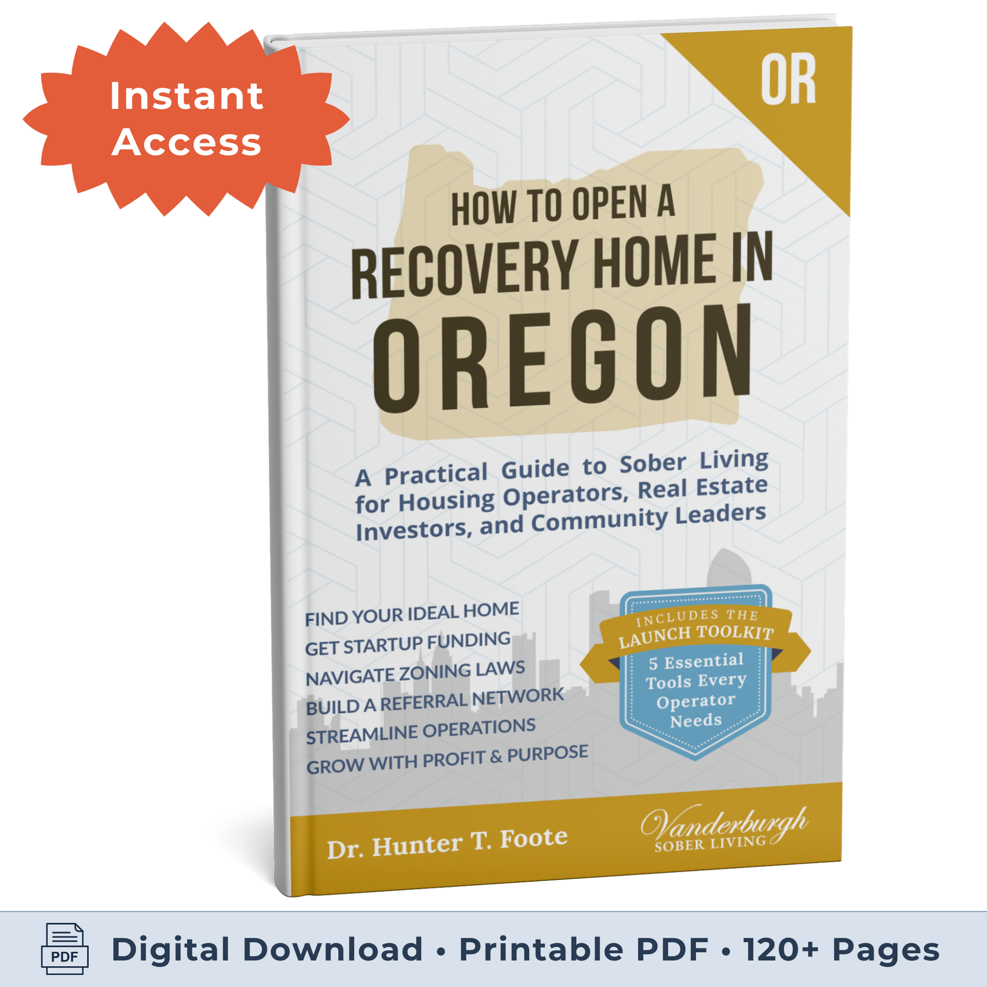 3D book cover for How to Open a Sober Living Home in Oregon