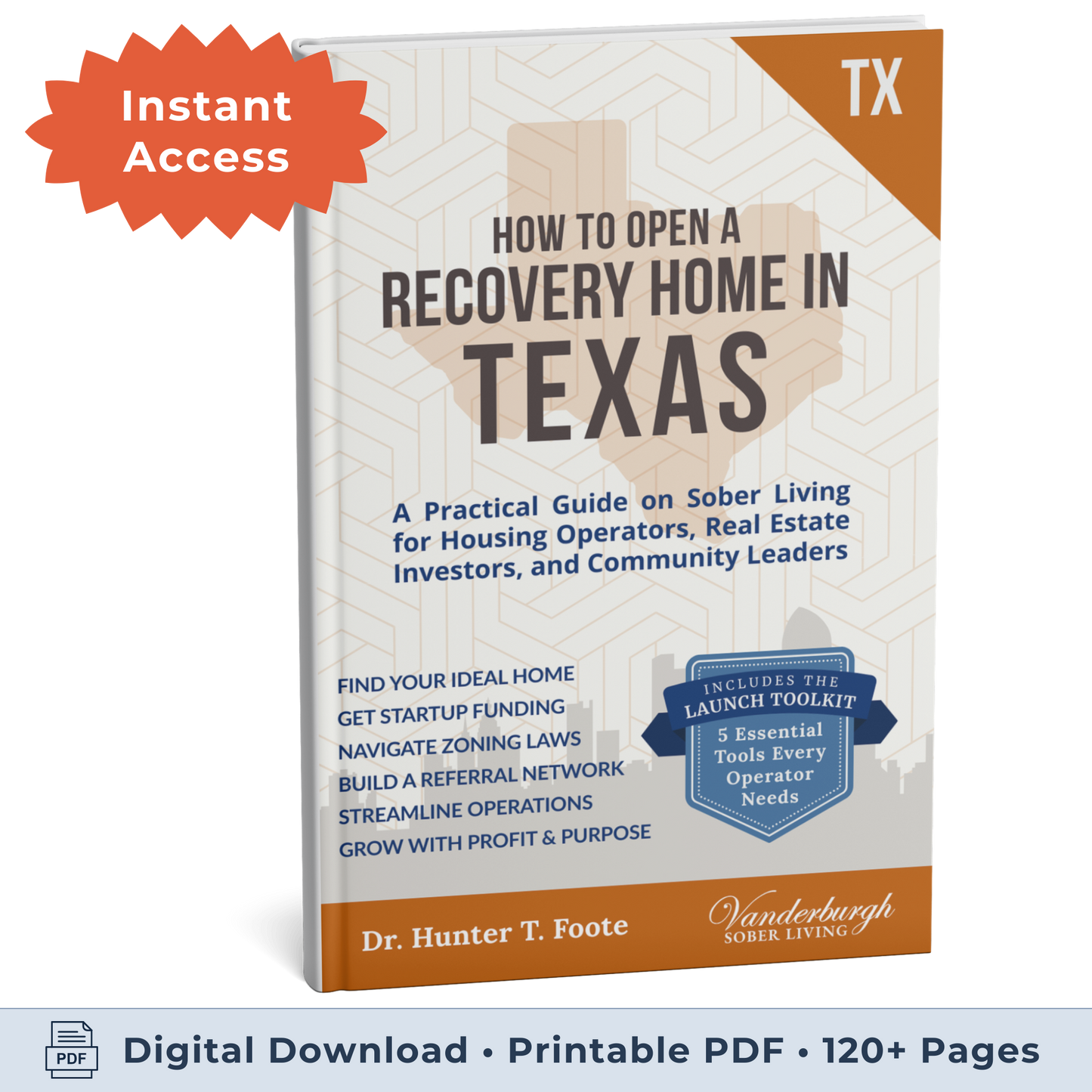 3D book cover How to Open a Sober Living Home in Texas