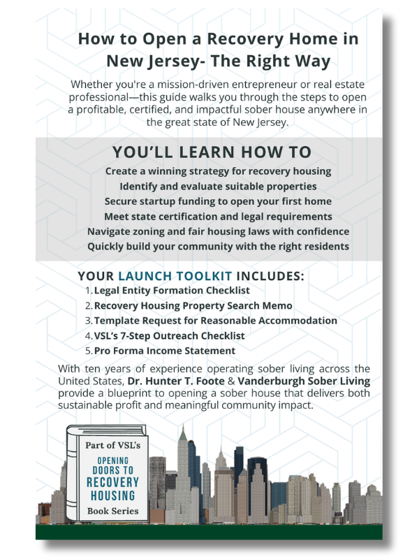 How to Open a Recovery Home in New Jersey