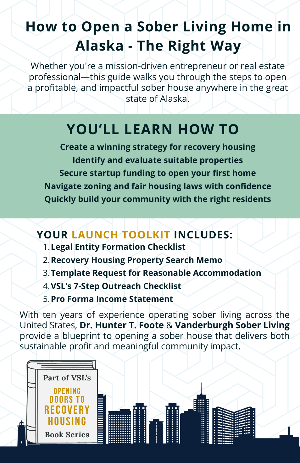 Back cover of How to Open a Sober Living Home in Alaska