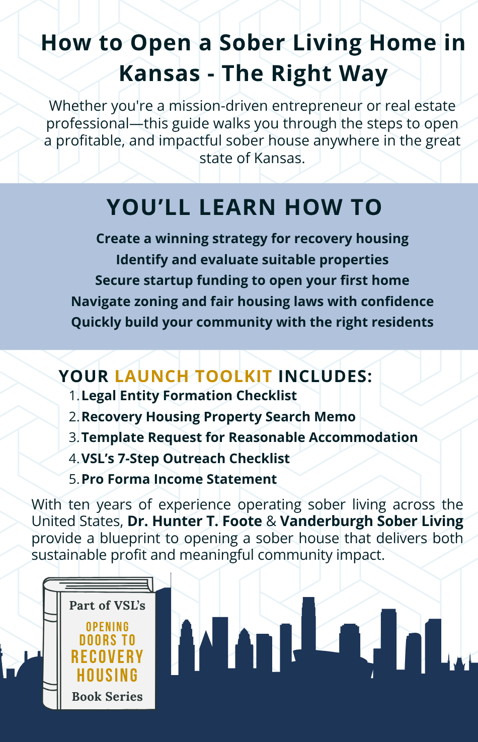 Back cover of How to Open a Sober Living Home in Kansas