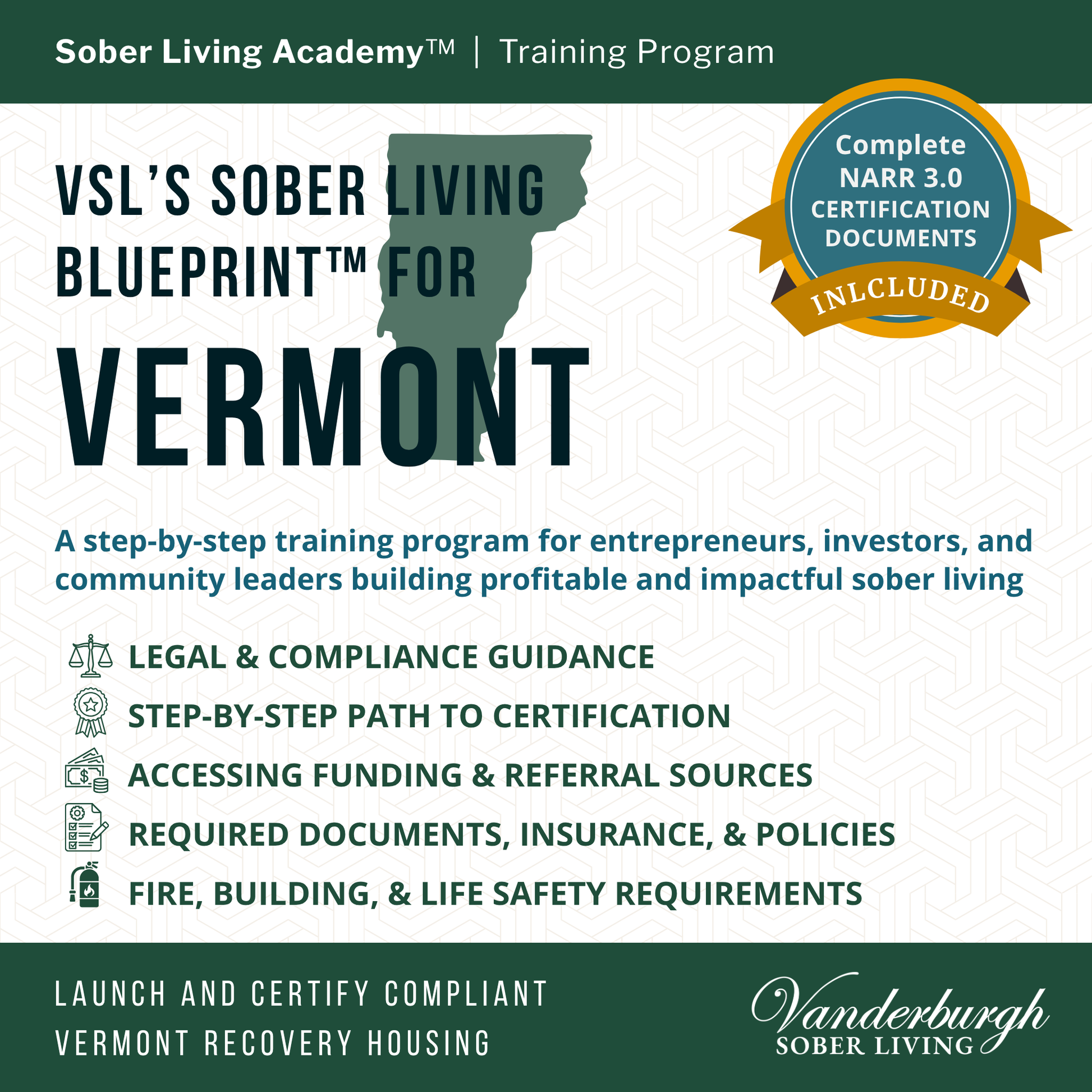 The Vermont Sober Living Blueprint — Templates and Documents for Sober House Operators